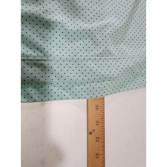 Men's FootJoy Teal Polka Dot Polo Shirt - Small - Picture 4 of 7